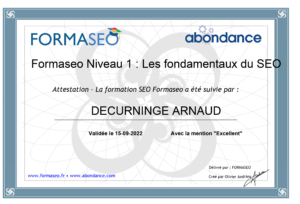 Les fondamentaux du SEO — Formaseo — 2022