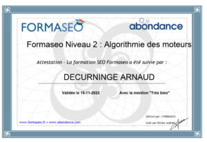 Algorithmie des moteurs — Formaseo — 2022