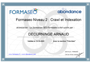 Crawl et indexation — Formaseo — 2022