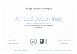 Fondamentaux du marketing numérique — Google Ateliers Numériques — 2020