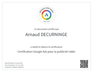 Google Ads pour la publicité vidéo — Google — 2023